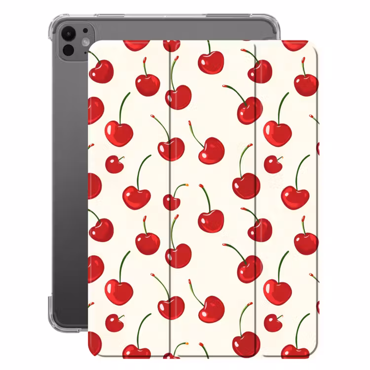 iPad-Hülle - Kirsche - Minimalistisch - Rot — 1