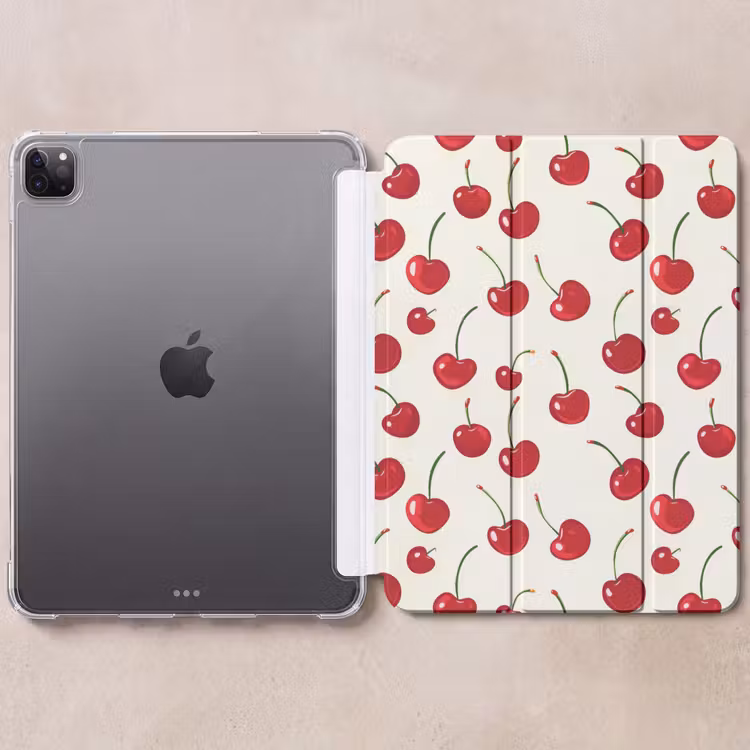 iPad-Hülle - Kirsche - Minimalistisch - Rot — 6