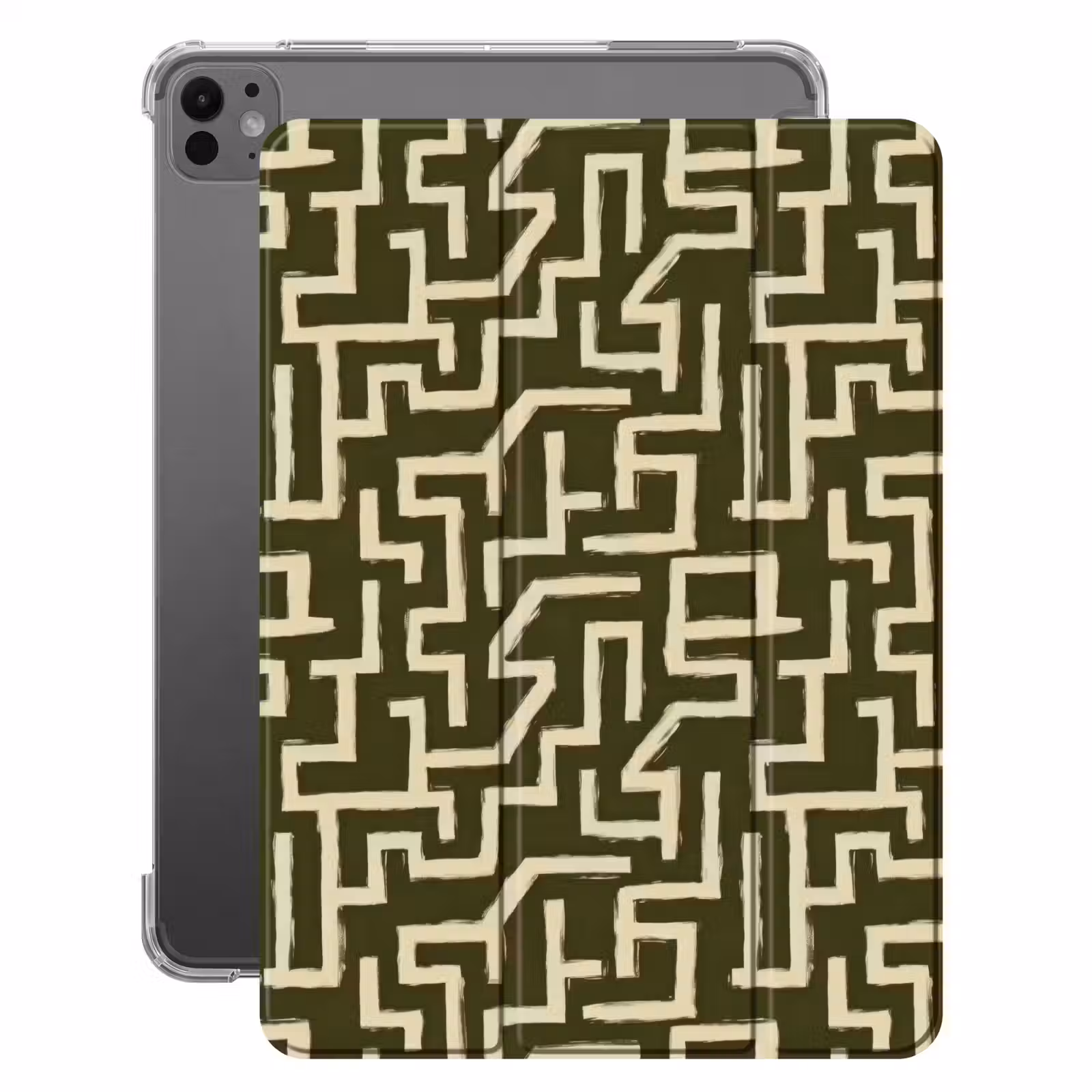 iPad-Hülle - Abstrakt - Linien - Grün — 1
