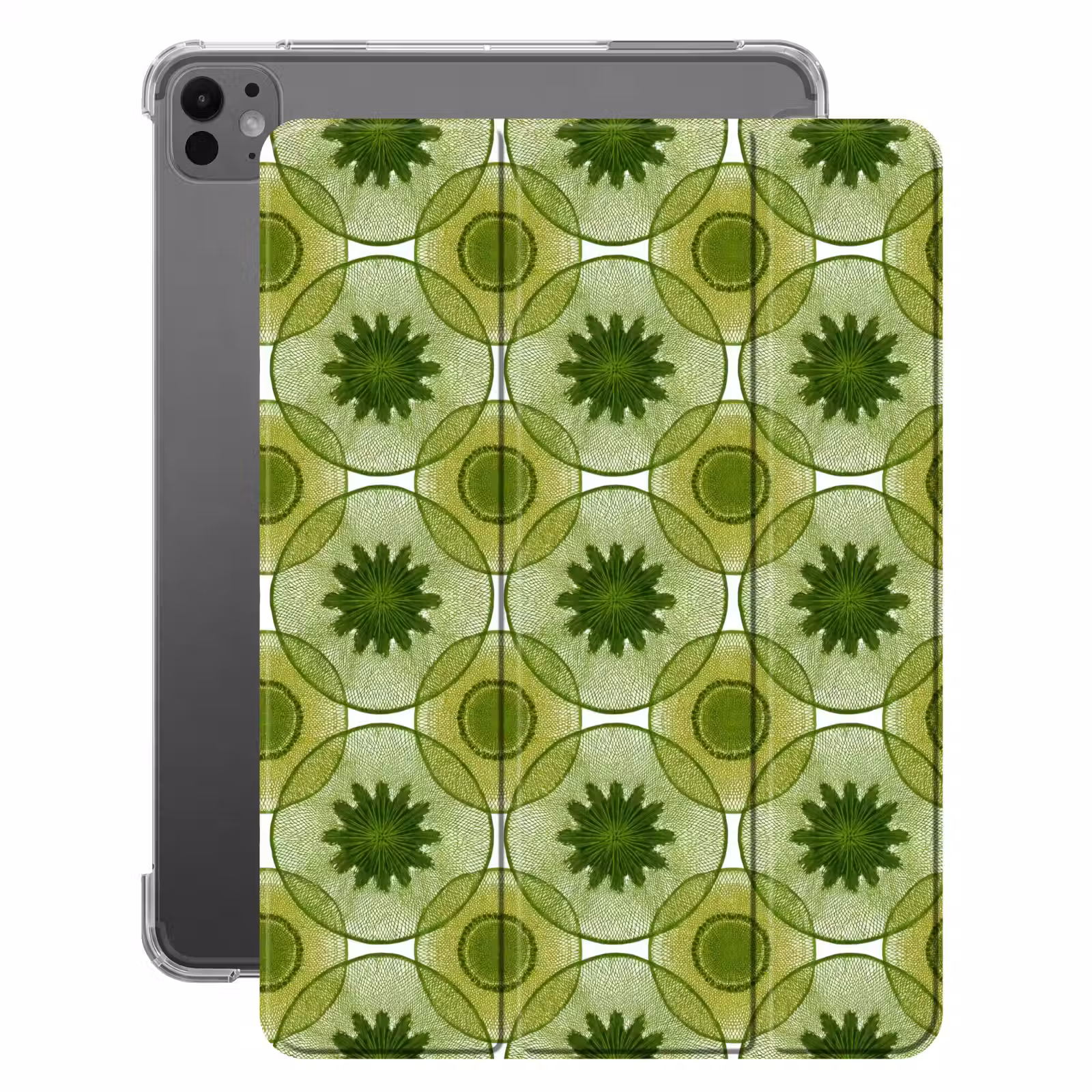 iPad-Hülle - Kreise - Muster - Grün — 1