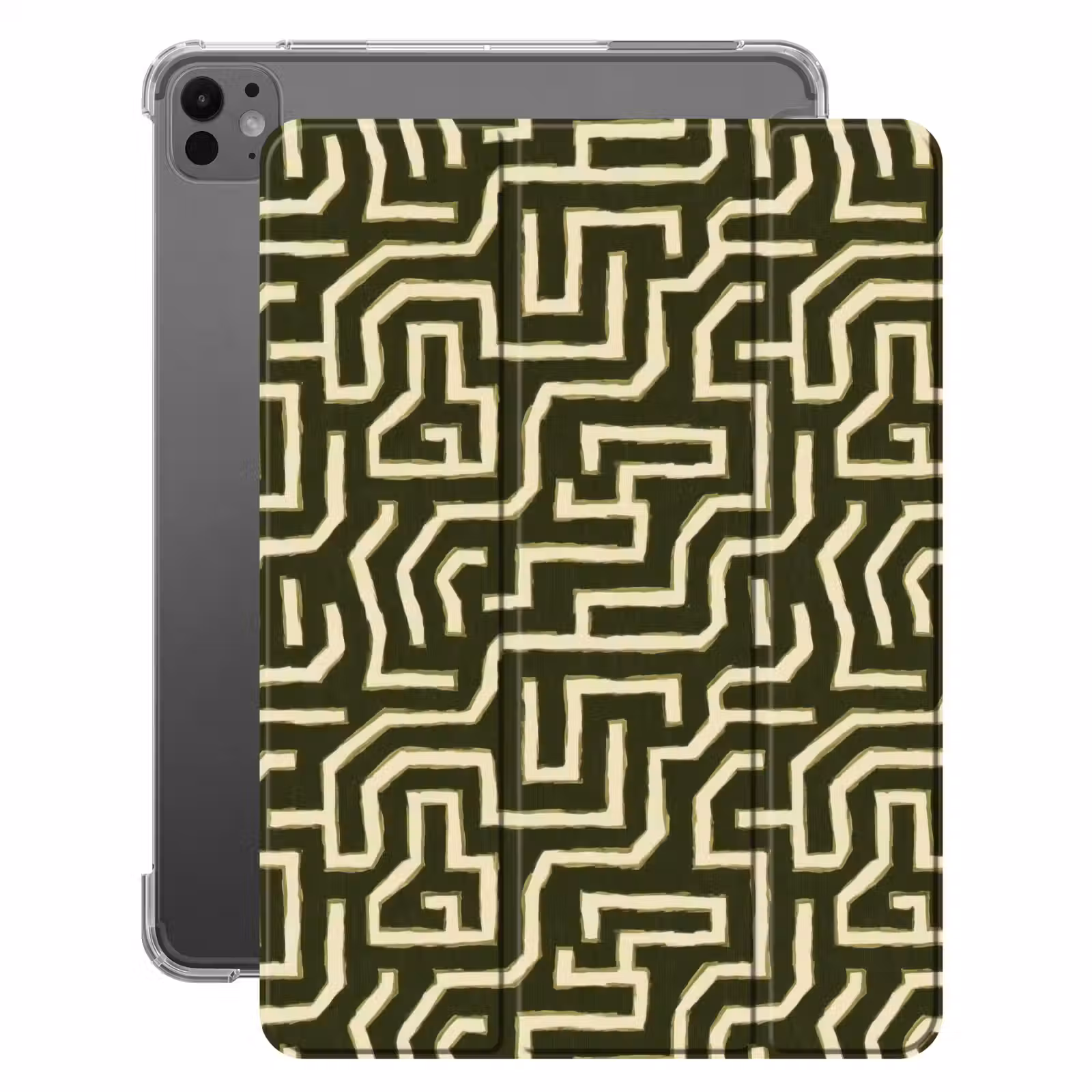 iPad-Hülle - Linien - Abstrakt - Grün — 1