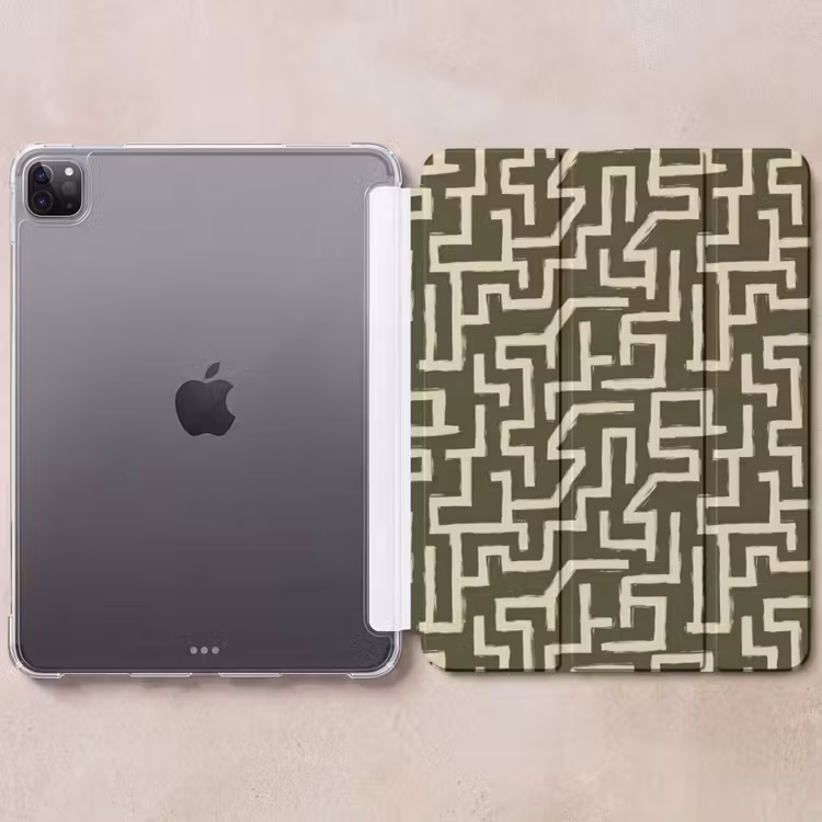 iPad-Hülle - Abstrakt - Linien - Grün — 6