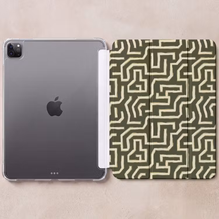 iPad-Hülle - Linien - Abstrakt - Grün — 6