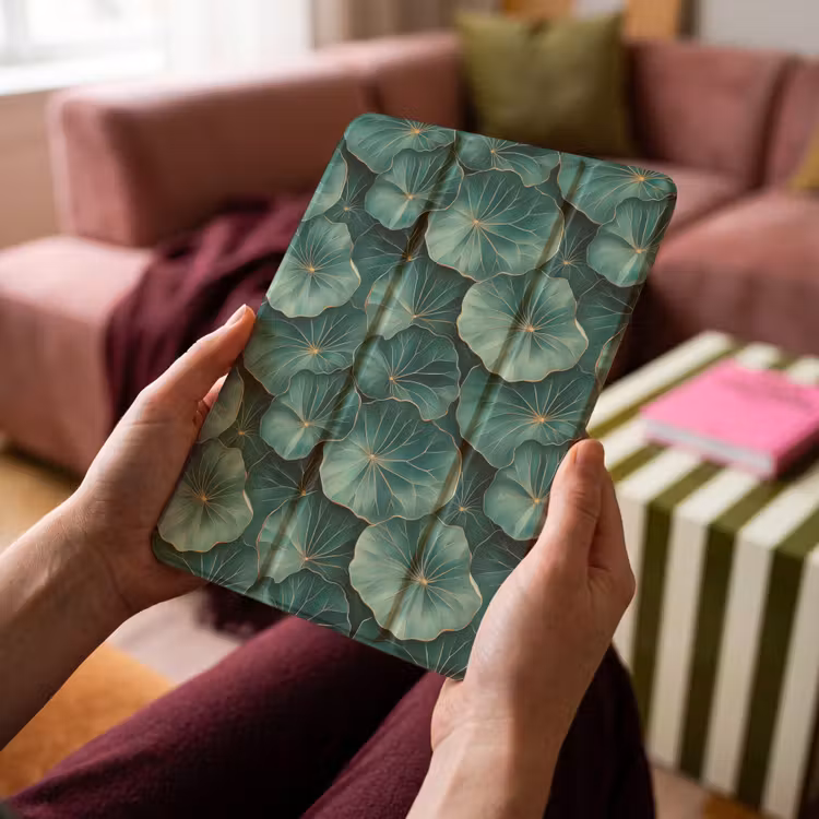 iPad-Hülle - Muster - Blätter - Grün — 4