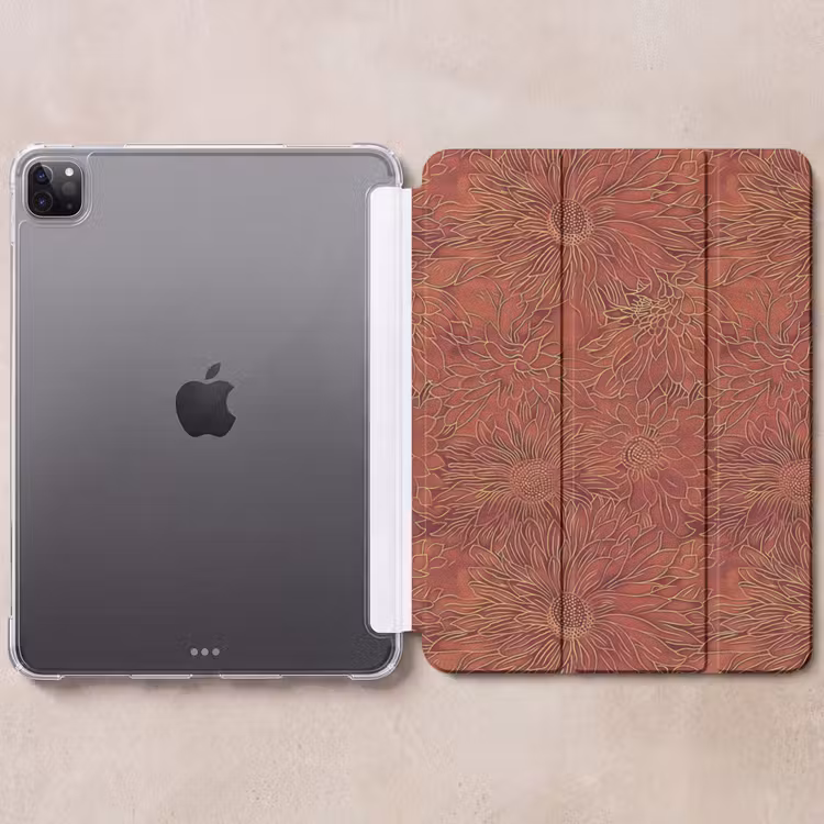 iPad-Hülle - Orientalisch - Blumen - Terrakotta — 6