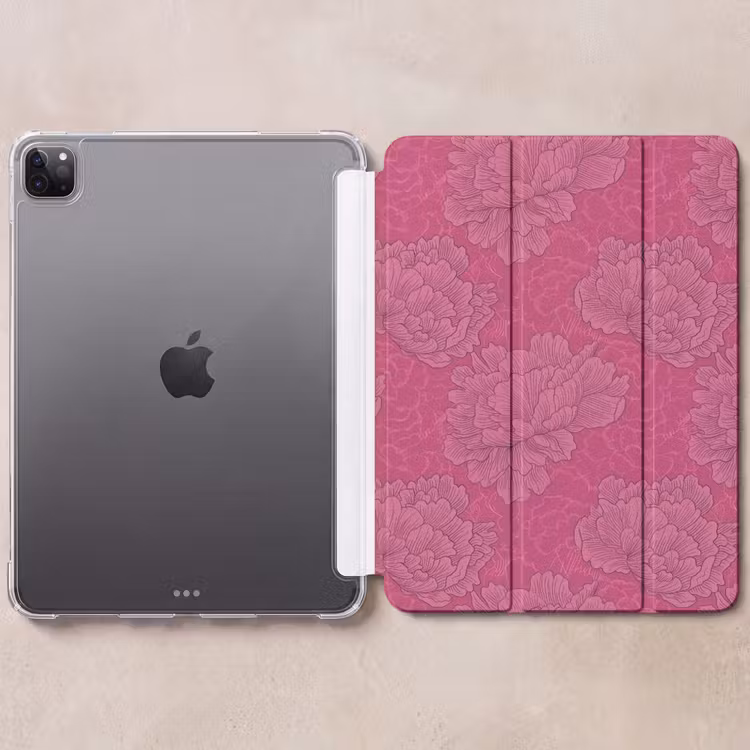 iPad-Hülle - Pfingstrosen - Energetisch - Rosa — 6