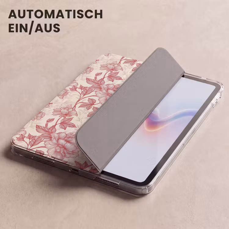 iPad-Hülle - Pfingstrosen - Modern - Rot — 5