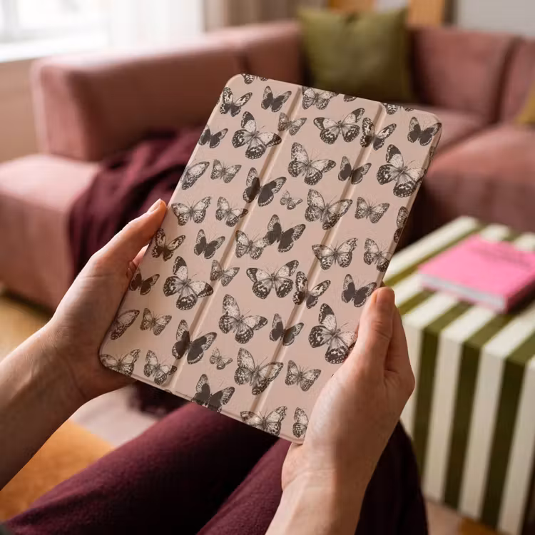 iPad-Hülle - Zeitlos - Schmetterlinge - Pfirsich — 4