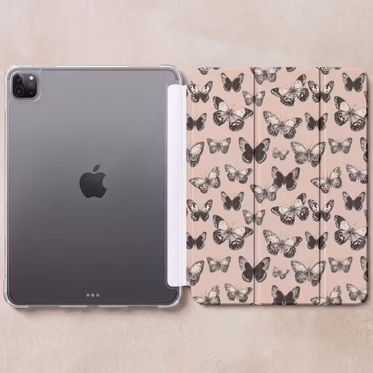 iPad-Hülle - Zeitlos - Schmetterlinge - Pfirsich — 6