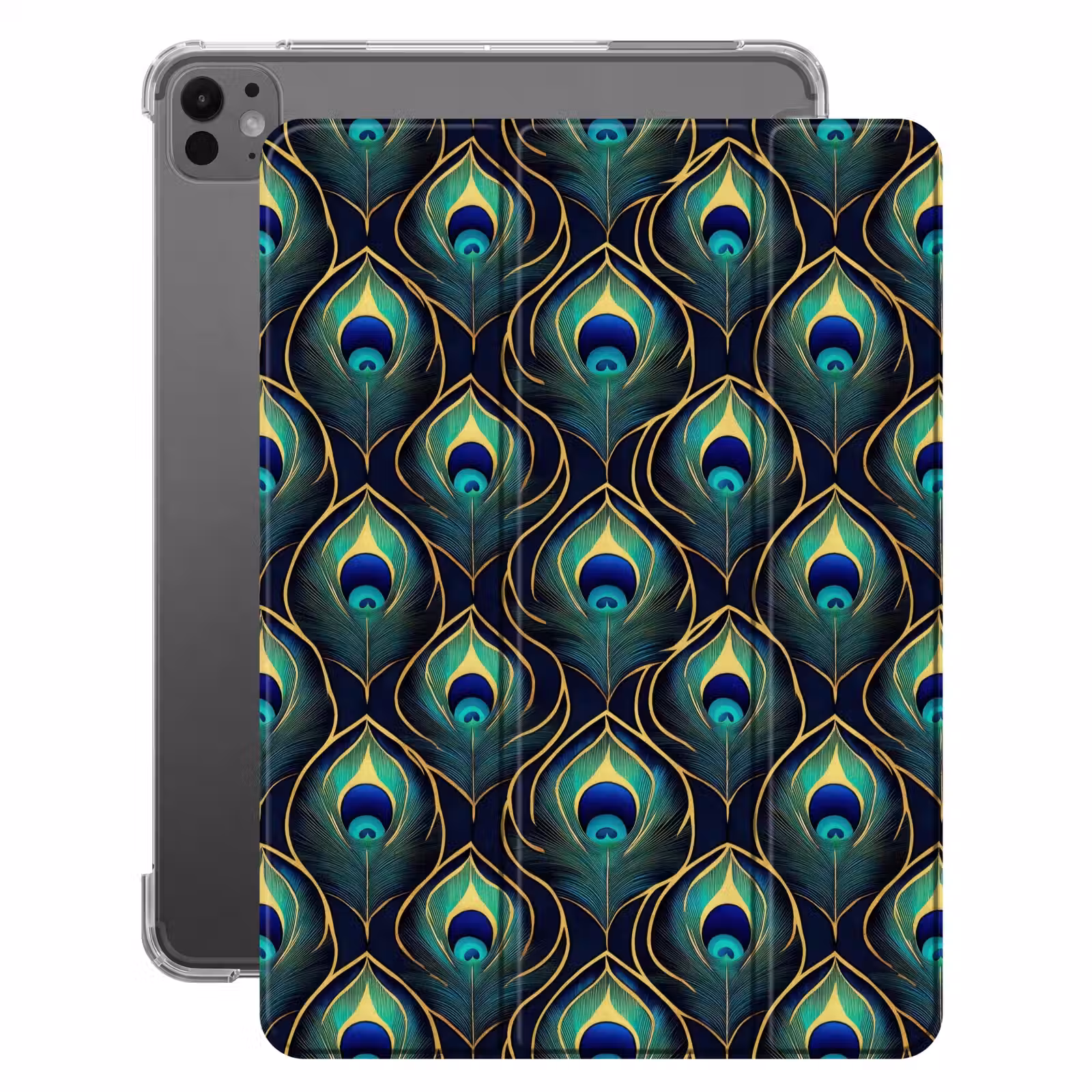 iPad-Hülle - Pfau - Federn - Grün — 1