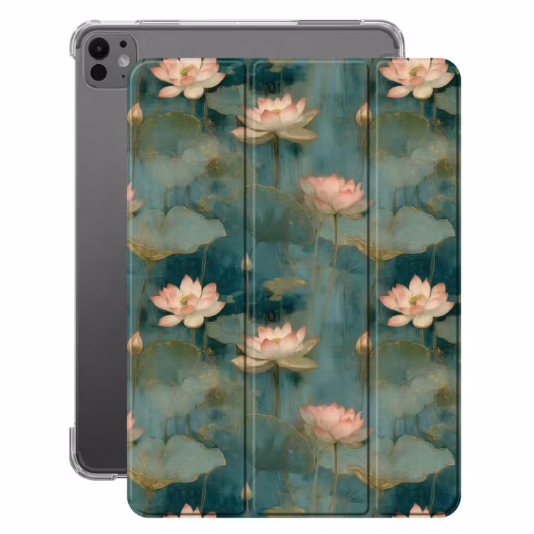 iPad-Hülle - Botanisch - Blumen - Rosa — 1