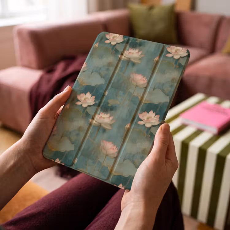 iPad-Hülle - Botanisch - Blumen - Rosa — 4
