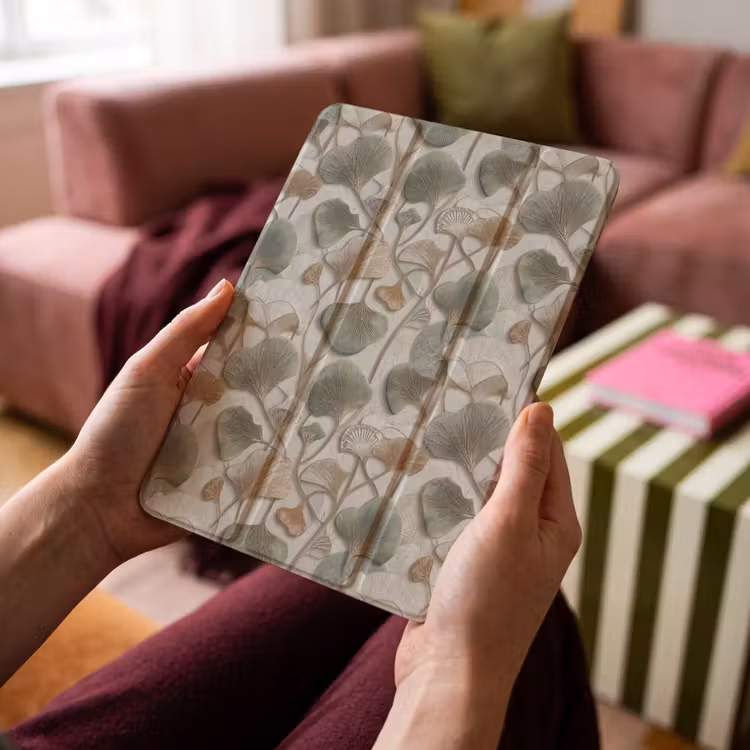 iPad-Hülle - Elegant - Laubig - Grün — 4