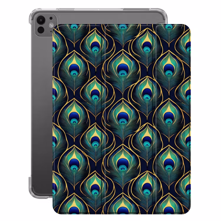 iPad-Hülle - Pfau - Federn - Grün — 1