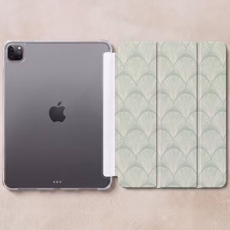 iPad-Hülle - Ventilatoren - Muster - Grün — 6