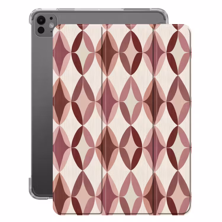 iPad-Hülle - Oval - Textur - Rosa — 1