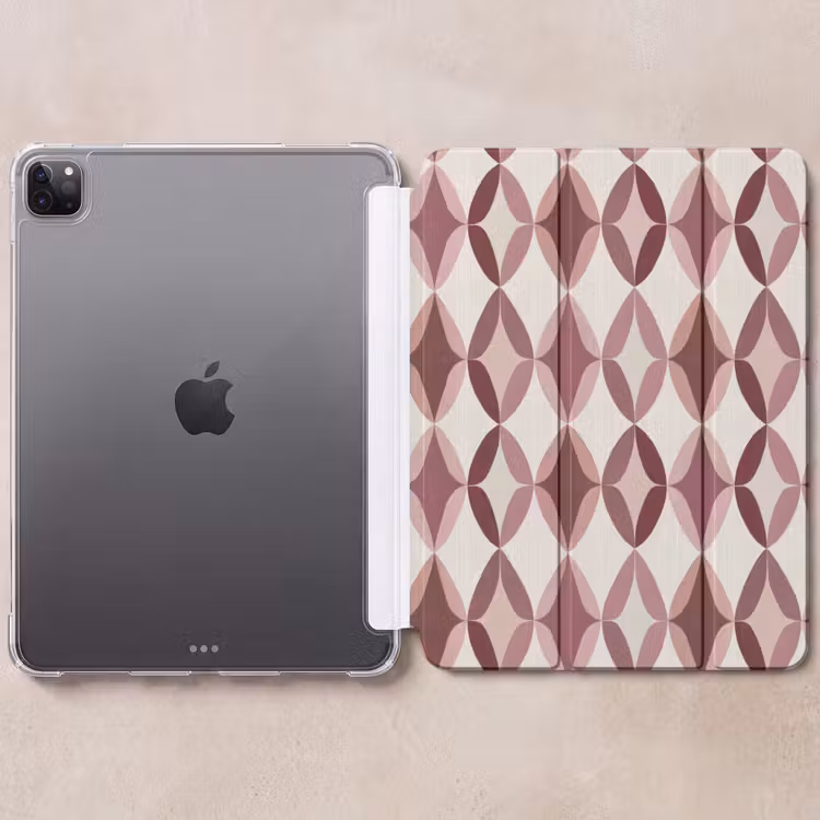 iPad-Hülle - Oval - Textur - Rosa — 6