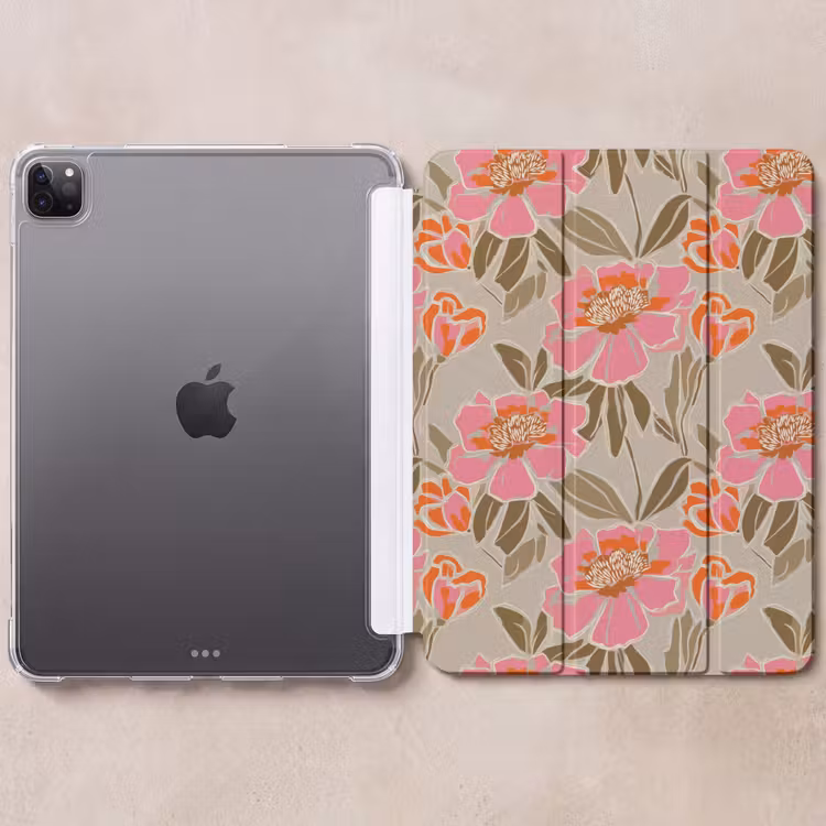 iPad-Hülle - Pfingstrosen - Muster - Rosa — 6