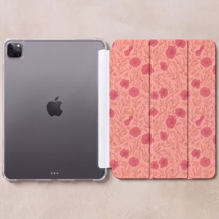 iPad-Hülle - Wiesenblumen - Romantisch - Rosa — 6