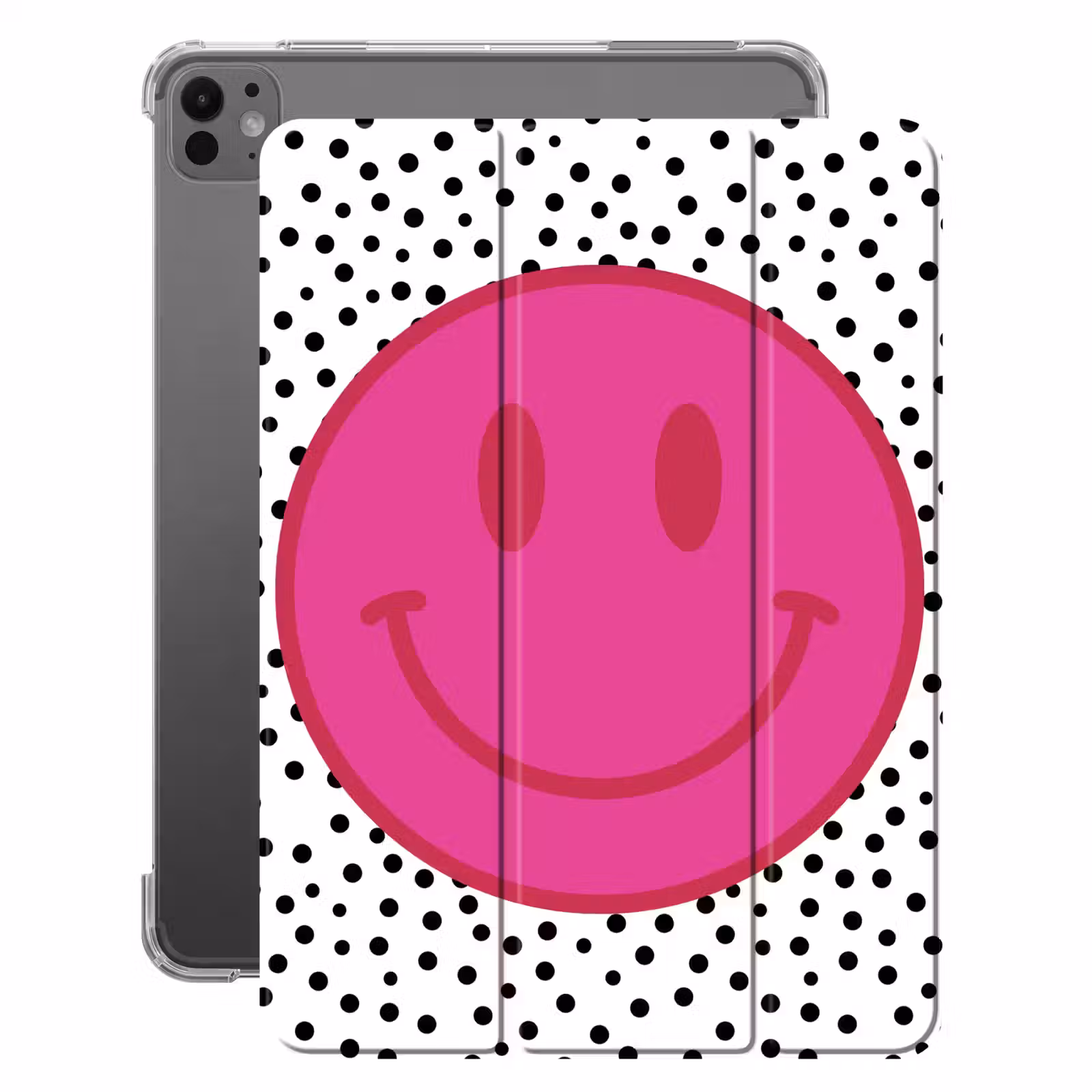 iPad-Hülle - Smiley - Rosa - Punkte — 1