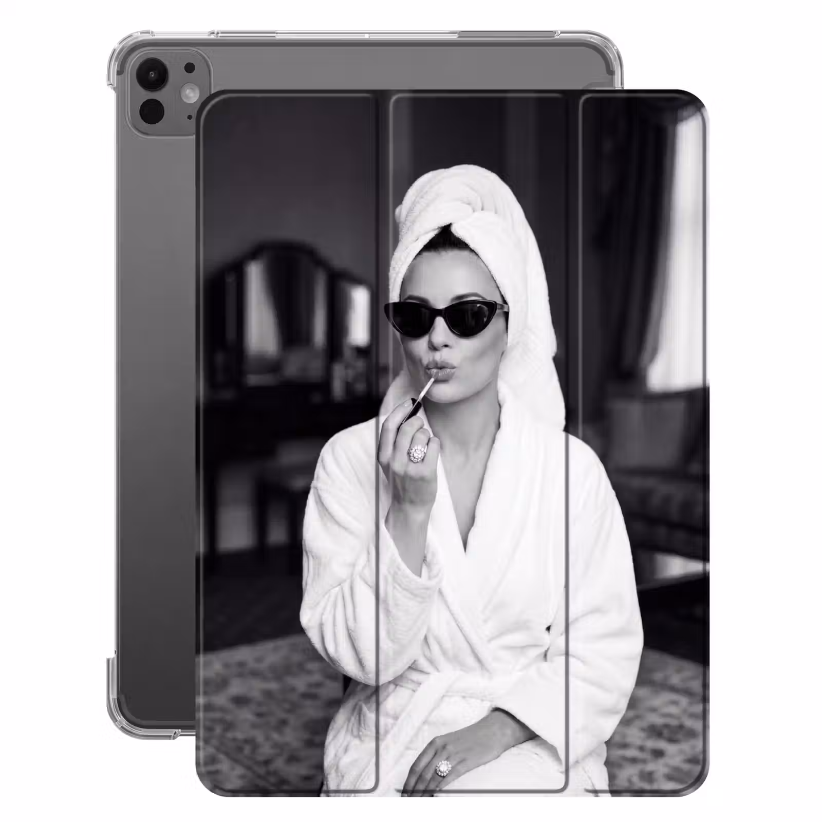 iPad-Hülle - Sonnenbrille - Frauen - Schwarz - Weiß — 1
