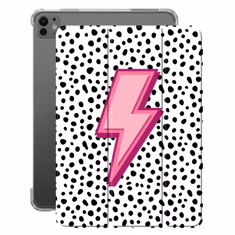 iPad-Hülle - Blitz - Rosa - Punkte — 1