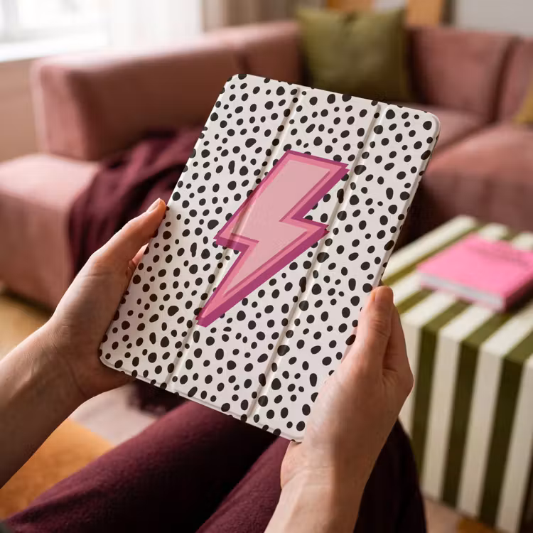 iPad-Hülle - Blitz - Rosa - Punkte — 4