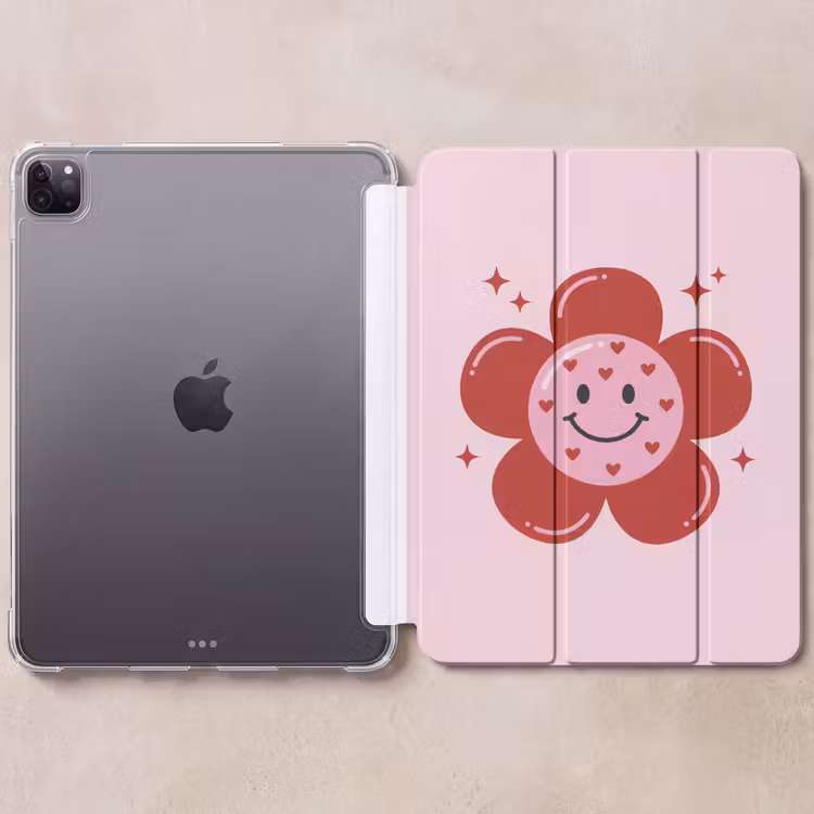 iPad-Hülle - Blume - Rosa - Herzen — 6