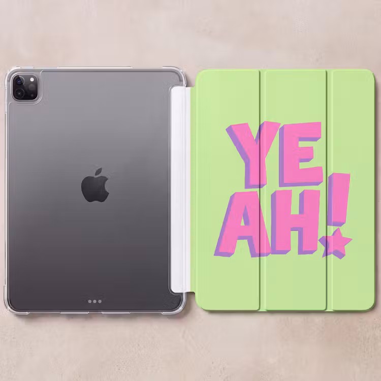 iPad-Hülle - Grün - Neon - Zitat — 6
