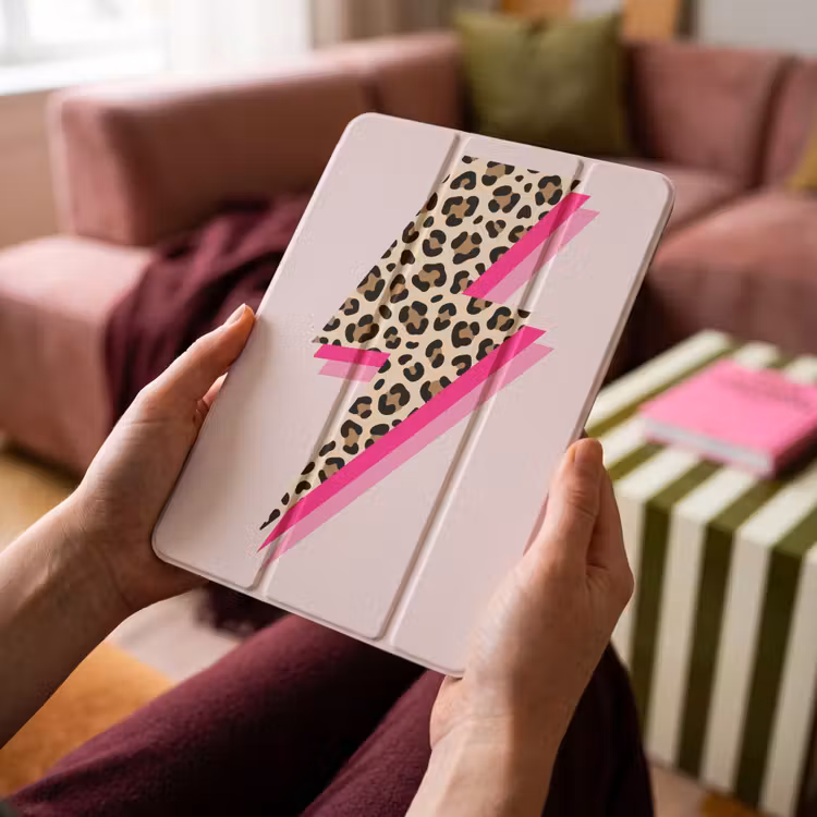 iPad-Hülle - Polka dots - Rosa - Blitz — 4