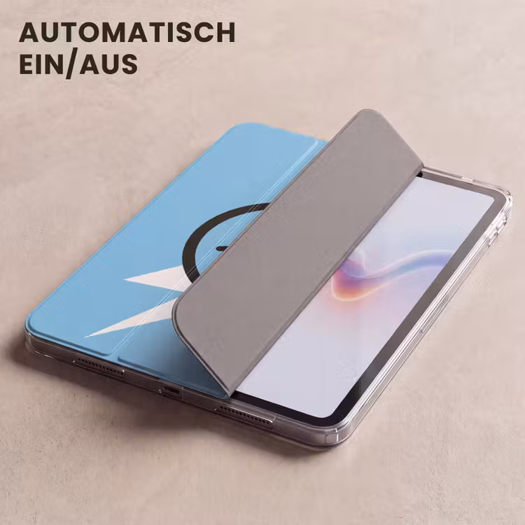 iPad-Hülle - Smiley - Blau - Blitzschlag — 5