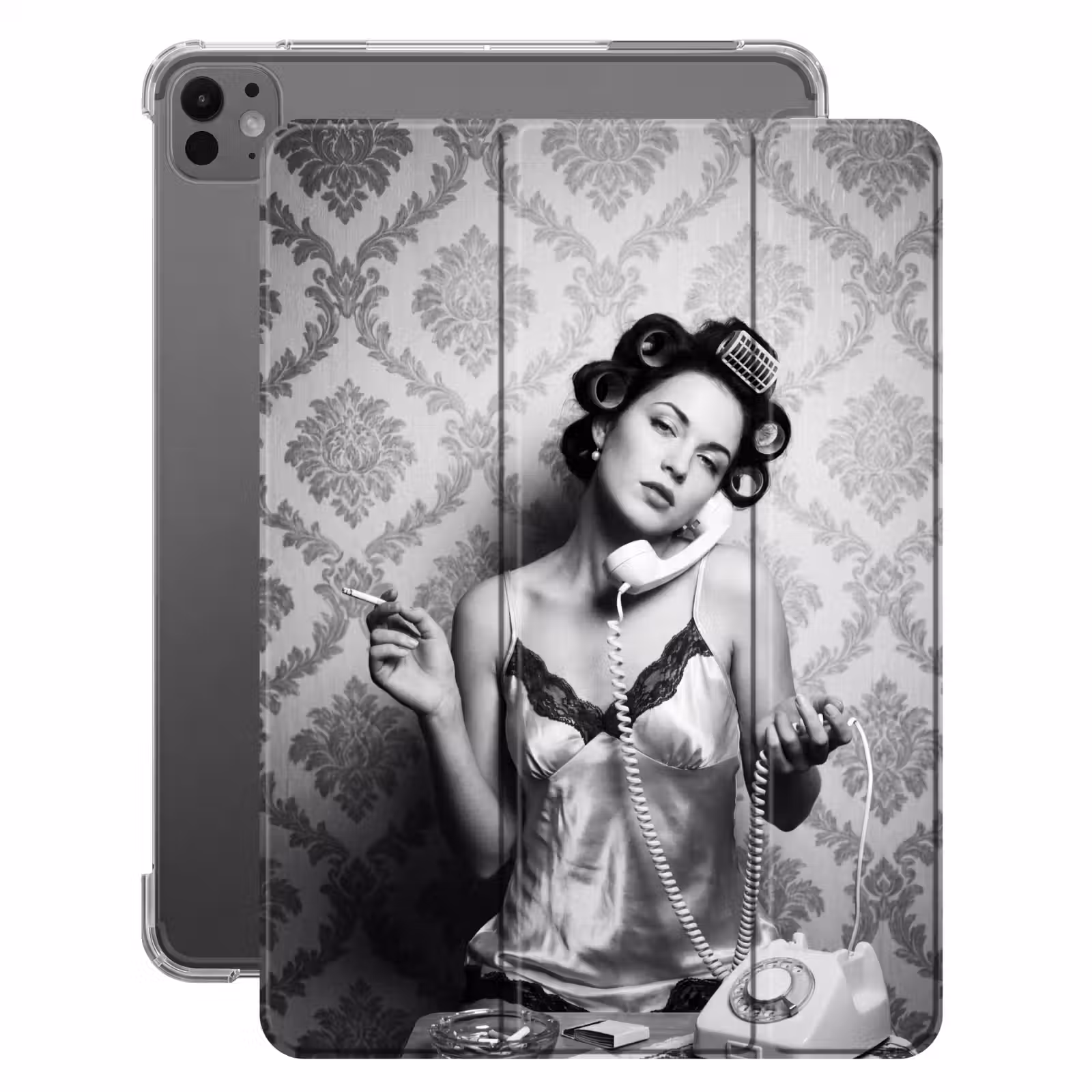 iPad-Hülle - Chic - Frau - Schwarz - Weiß — 1