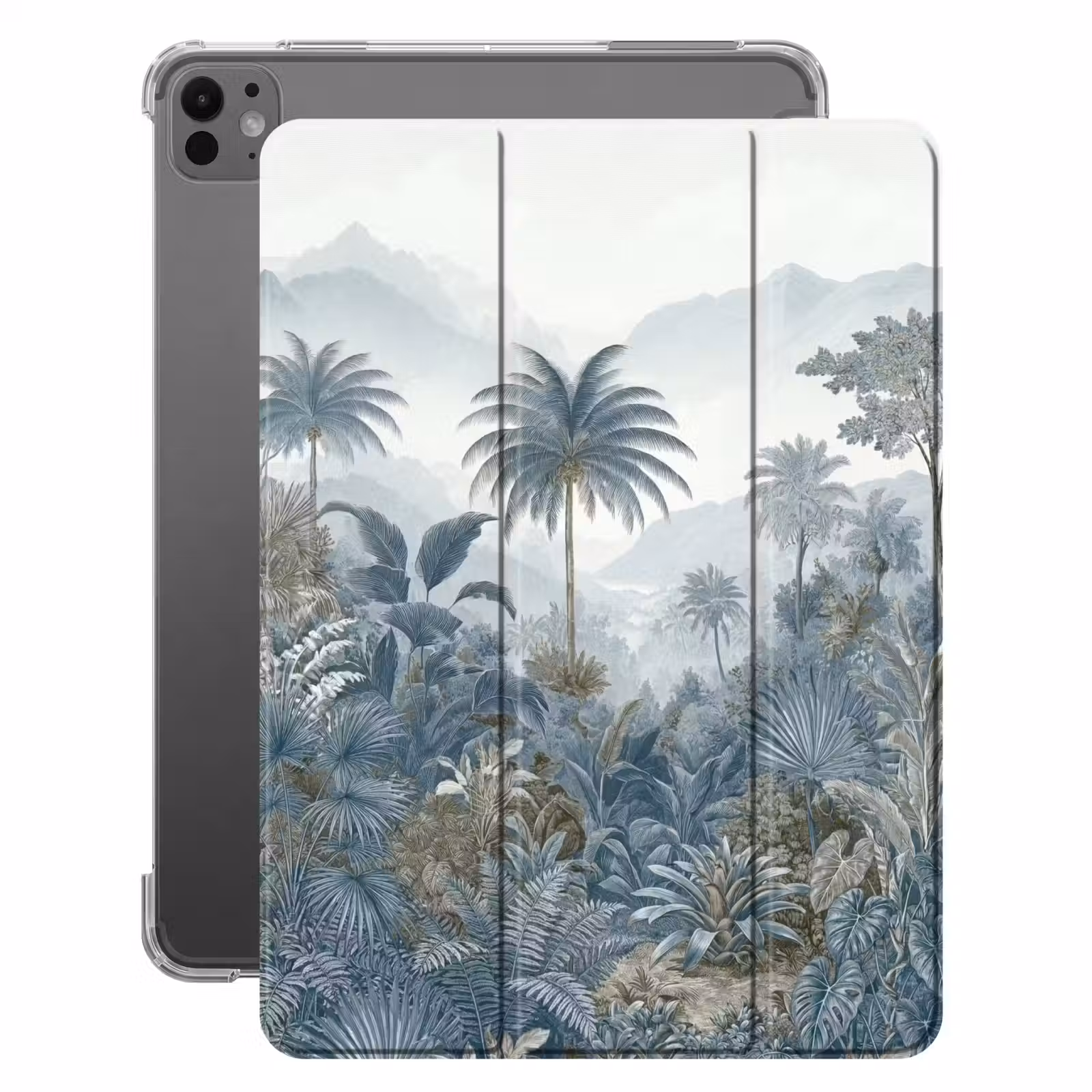 iPad-Hülle - Dschungel - Landschaft - Blau — 1