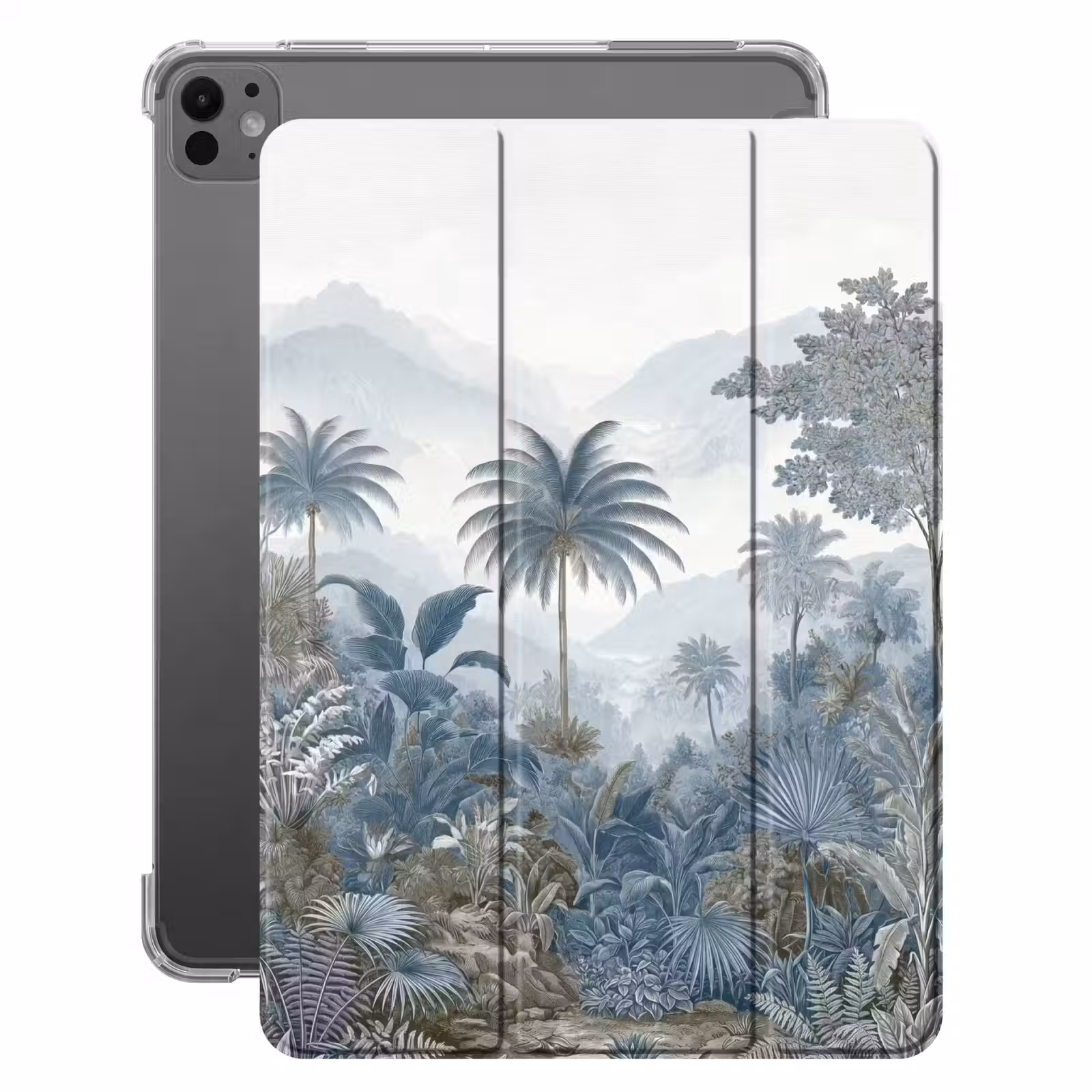 iPad-Hülle - Dschungel - Modern - Blau - Grün — 1