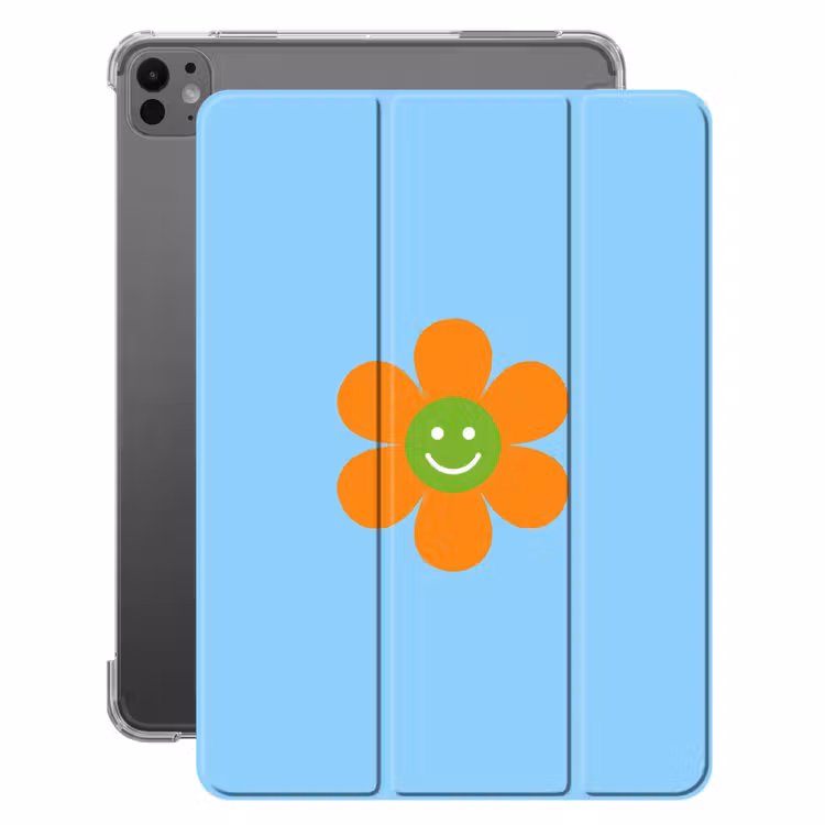 iPad-Hülle - Blume - Smiley - Farbenfroh — 1