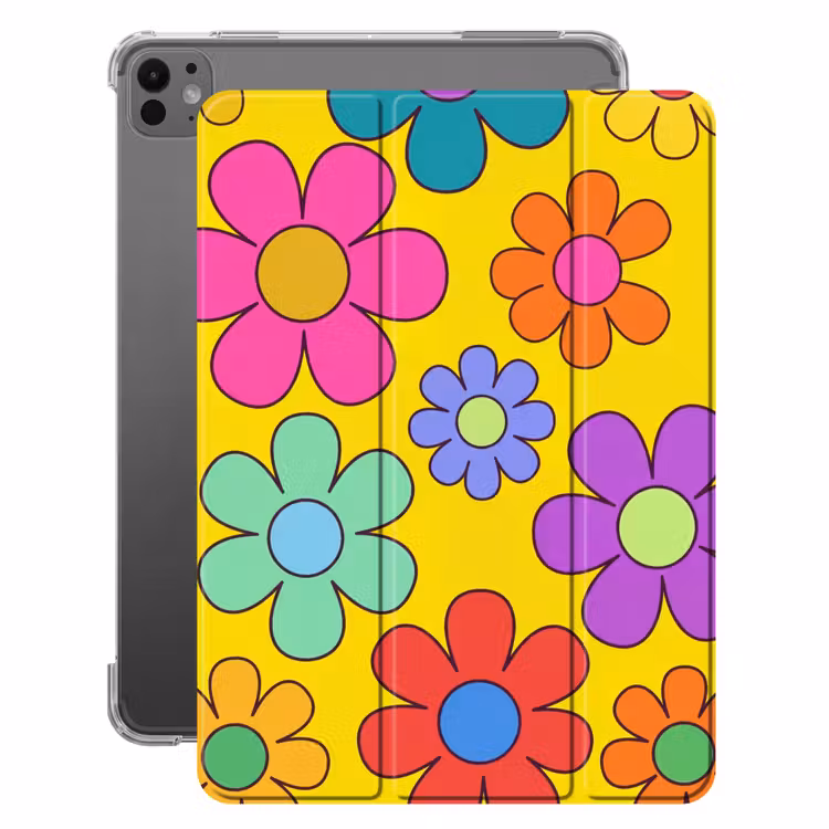 iPad-Hülle - Blumen - Illustration - Farbenfroh — 1