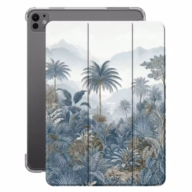 iPad-Hülle - Dschungel - Landschaft - Blau — 1