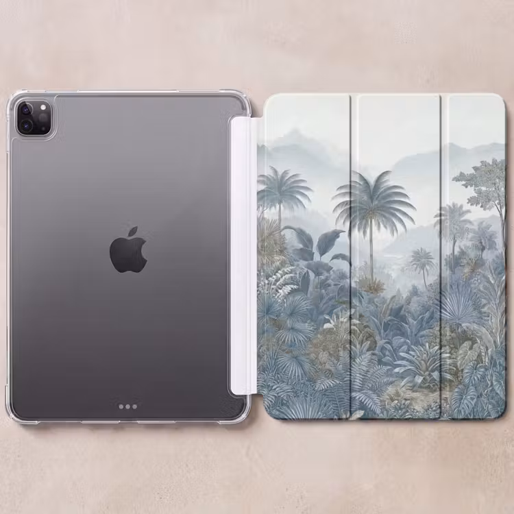 iPad-Hülle - Dschungel - Landschaft - Blau — 6