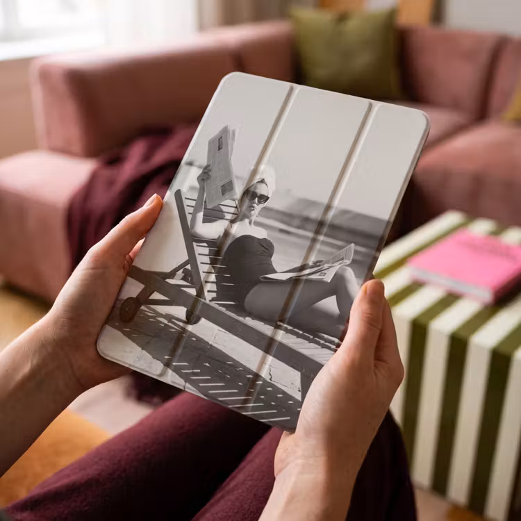 iPad-Hülle - Glamour - Modern - Schwarz - Weiß — 4