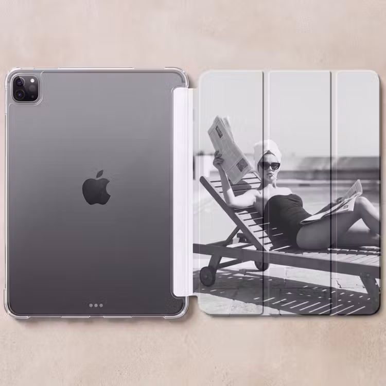 iPad-Hülle - Glamour - Modern - Schwarz - Weiß — 6