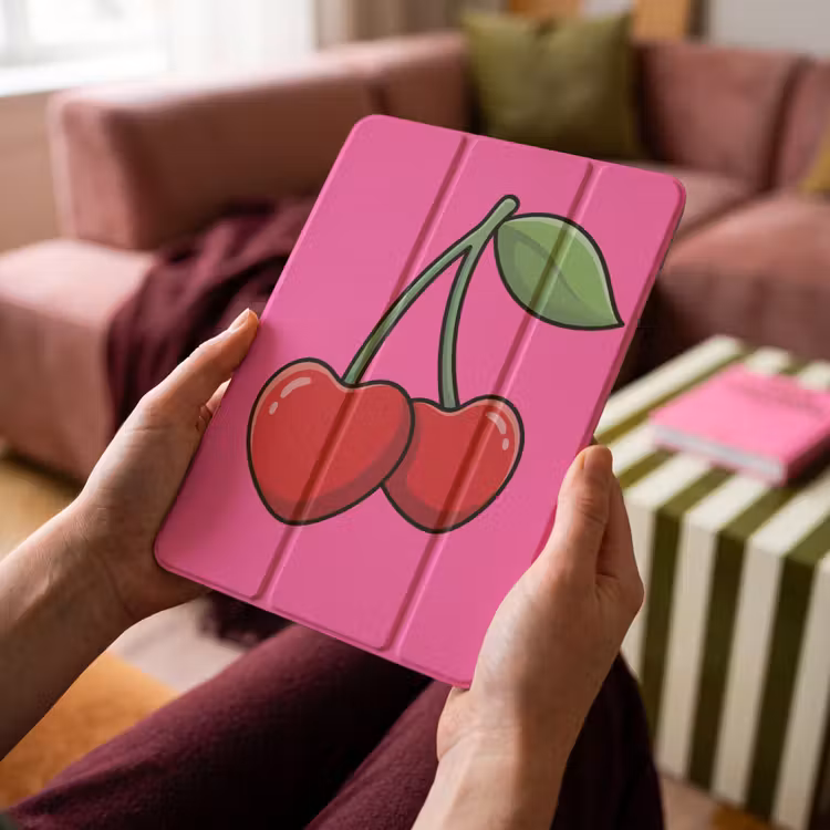 iPad-Hülle - Kirsche - Rosa - Obst — 4