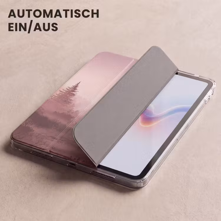 iPad-Hülle - Landschaft - Neblig - Rosa — 5