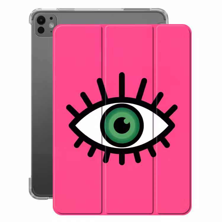 iPad-Hülle - Minimalistisch - Auge - Rosa — 1
