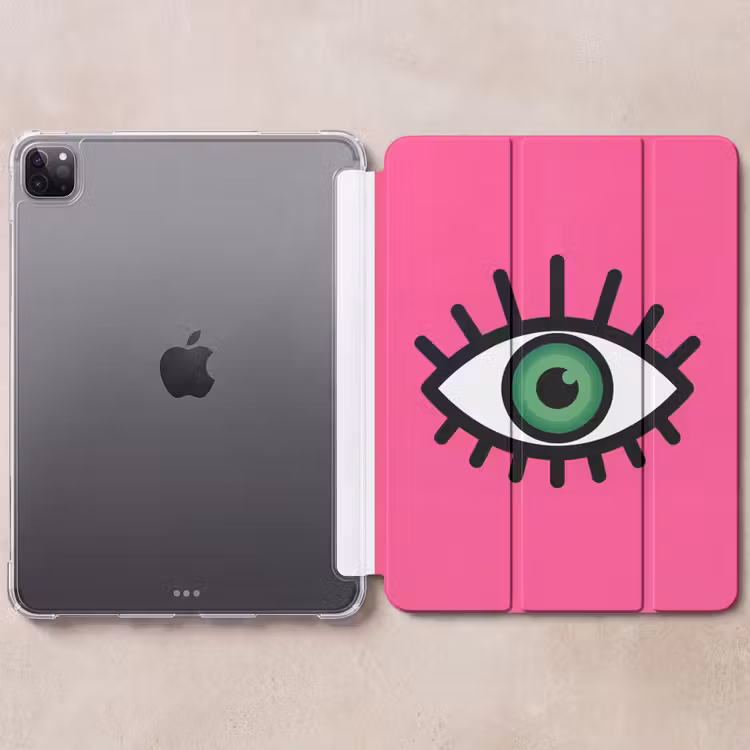 iPad-Hülle - Minimalistisch - Auge - Rosa — 6