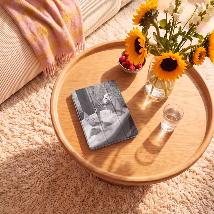 iPad-Hülle - Relaxt - Bad - Schwarz - Weiß — 2