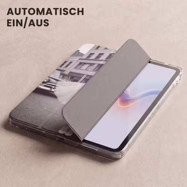 iPad-Hülle - Retro - Frau - Schwarz - Weiß — 5