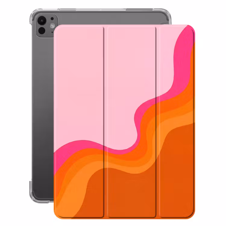 iPad-Hülle - Retro - Wellen - Farbenfroh — 1