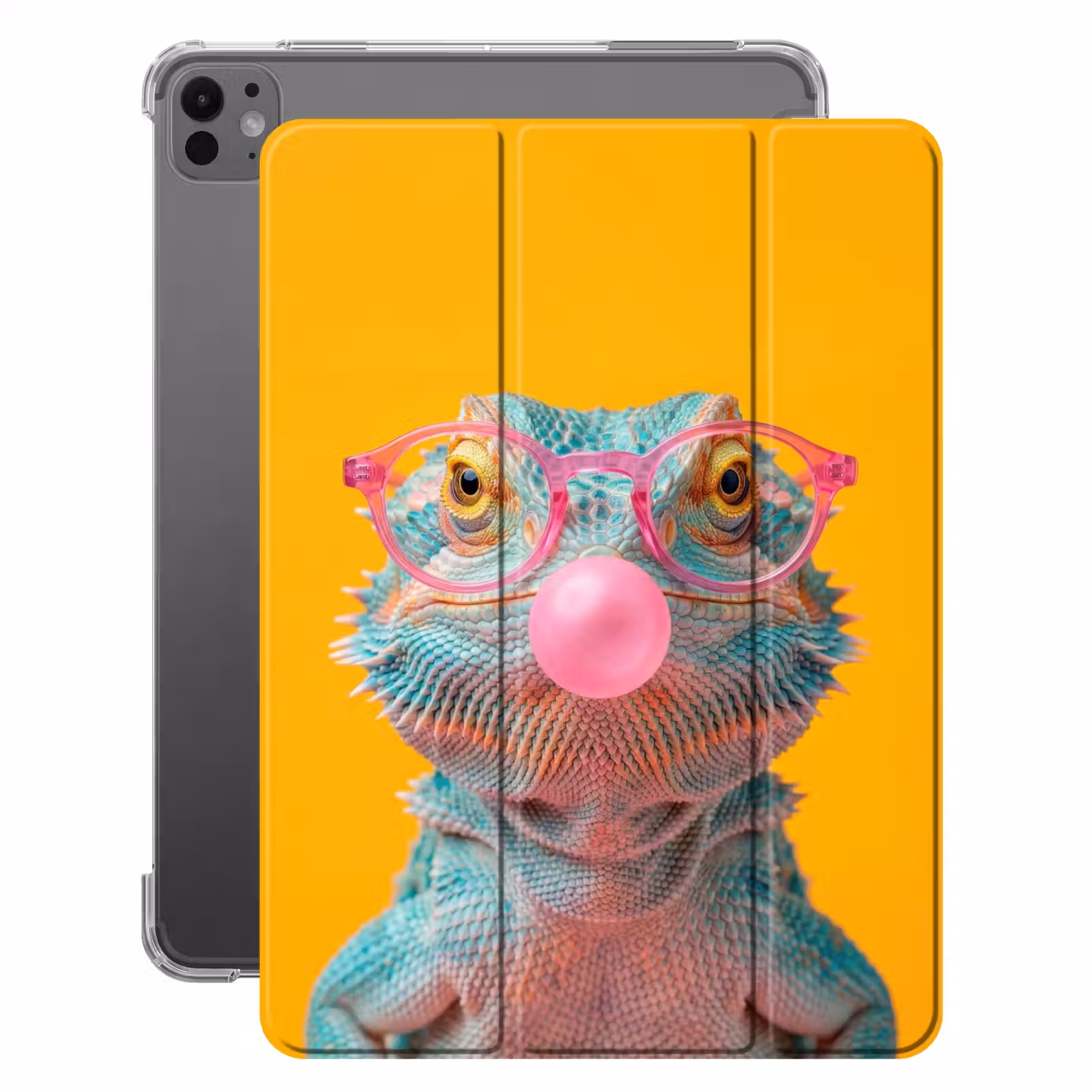 iPad-Hülle - Chamäleon - Kaugummi - Farbenfroh — 1
