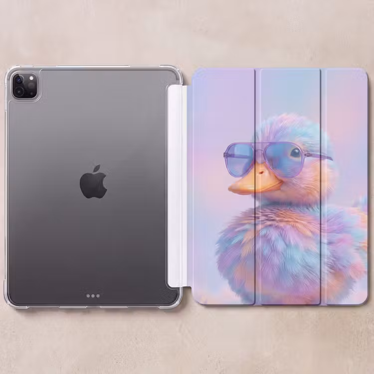 iPad-Hülle - Ente - Brille - Pastell — 6