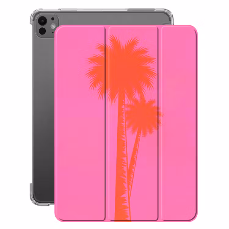 iPad-Hülle - Palmen - Modern - Rosa — 1